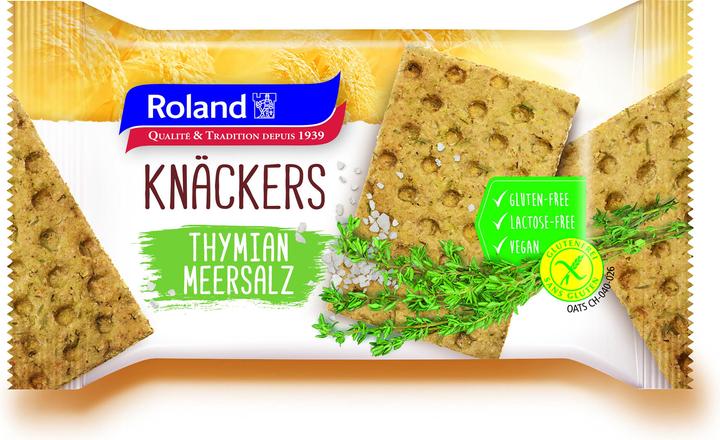 Produktbild Roland Knäckebrot Thymian Meersalz glutenfrei 4x 35 g (140 g)