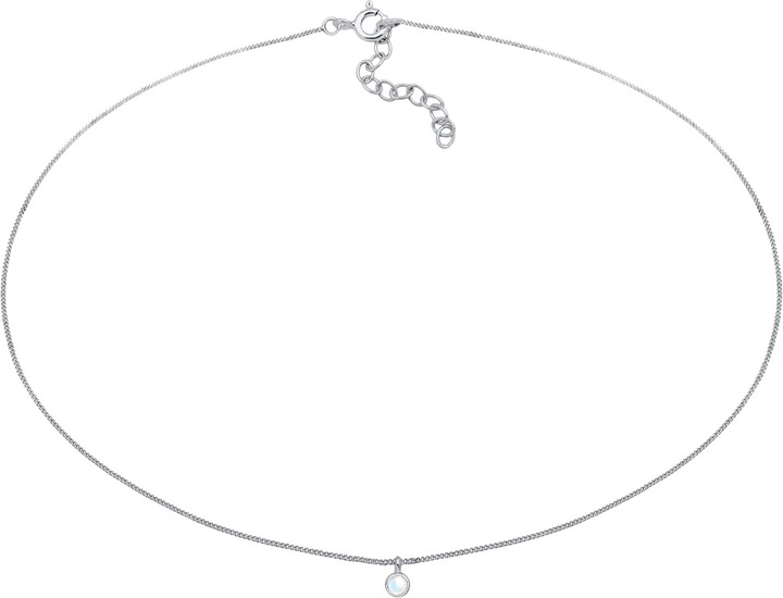 Produktbild Elli Choker, Edelsteinkette (Mondstein, 925er Sterling Silber, 36 cm)