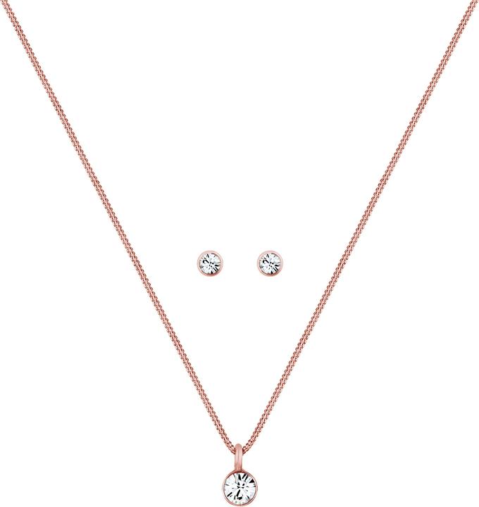 Image du produit Elli Chaîne en solitaire, boucle d'oreille en solitaire (Argent sterling 925)