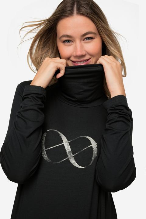 Produktbild Laurasøn T-Shirt, Rollkragen, Logoprint, Langarm, OEKO-TEX (S)