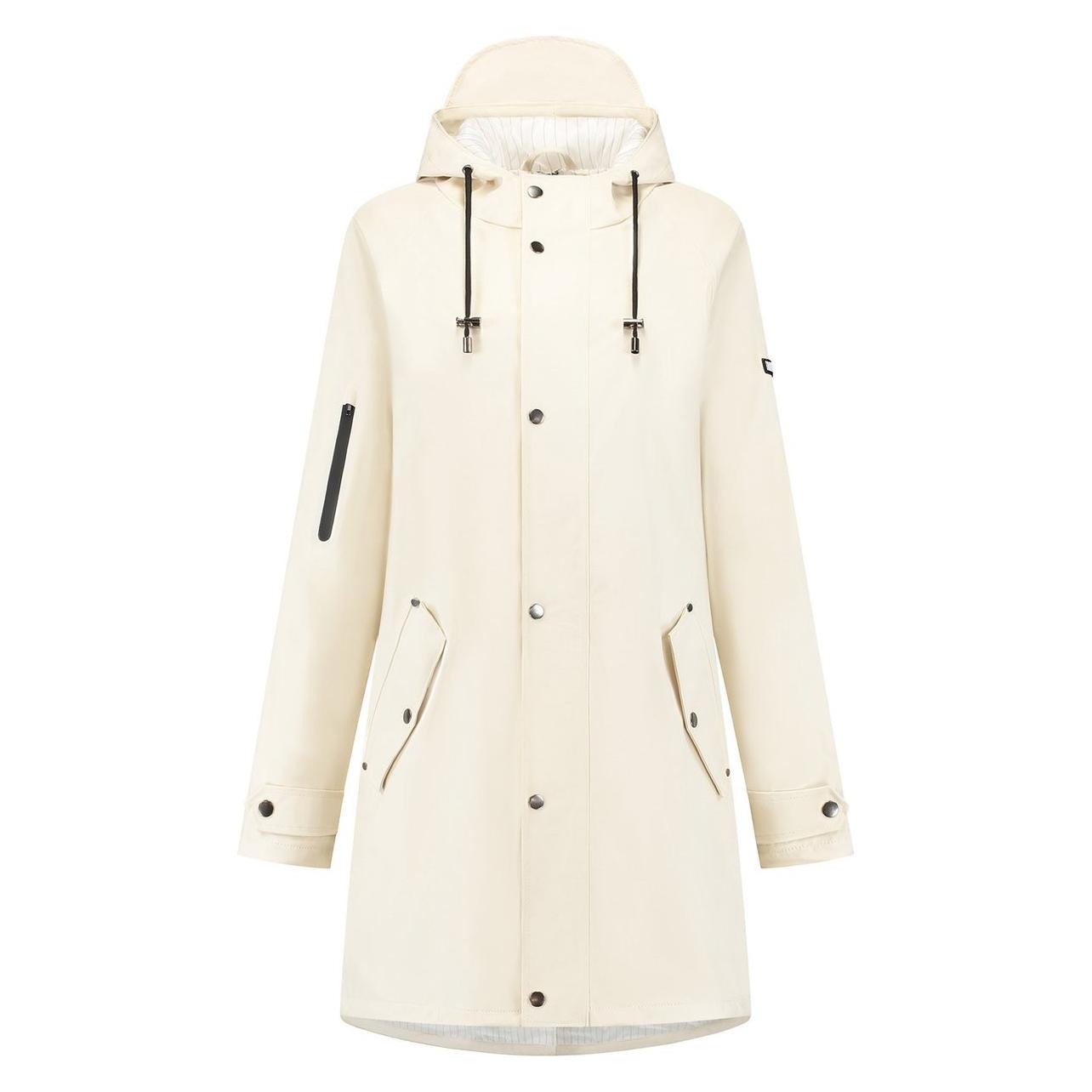 Mirage, Unisex, Jassen, Regenjas Rainfall Trenchcoat Maat Xl Gemaakt Van Polyester Soft Touch Off White, Wit