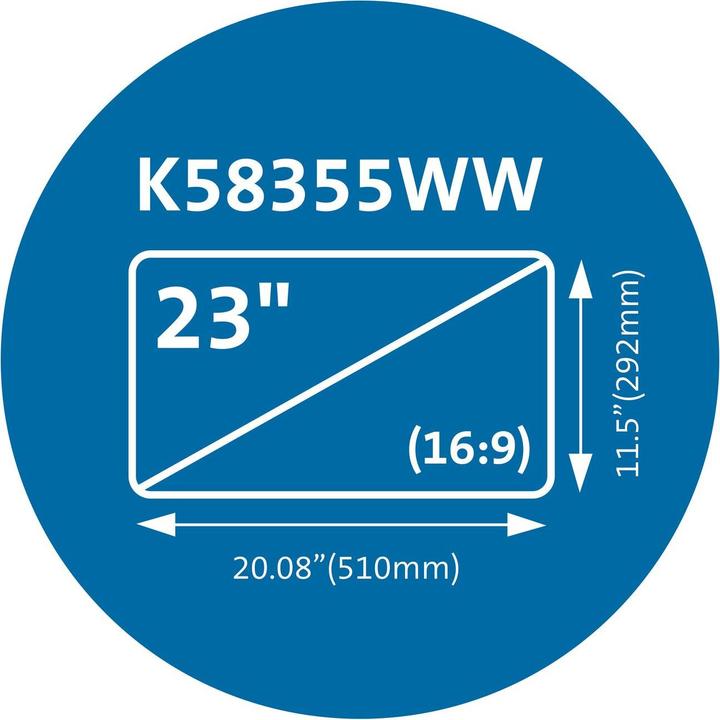 Actual product image Kensington MagPro (23.23", 16:9)