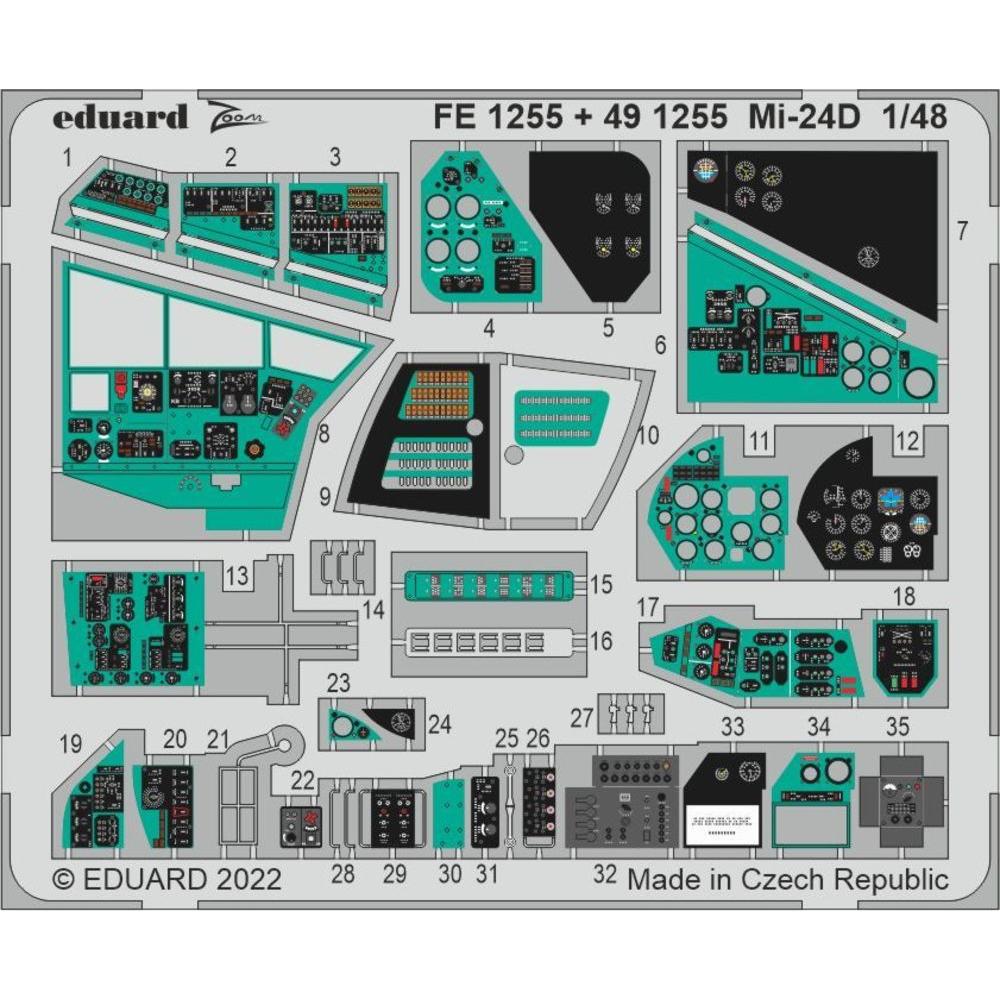 Eduard Mi-24D for TRUMPETER