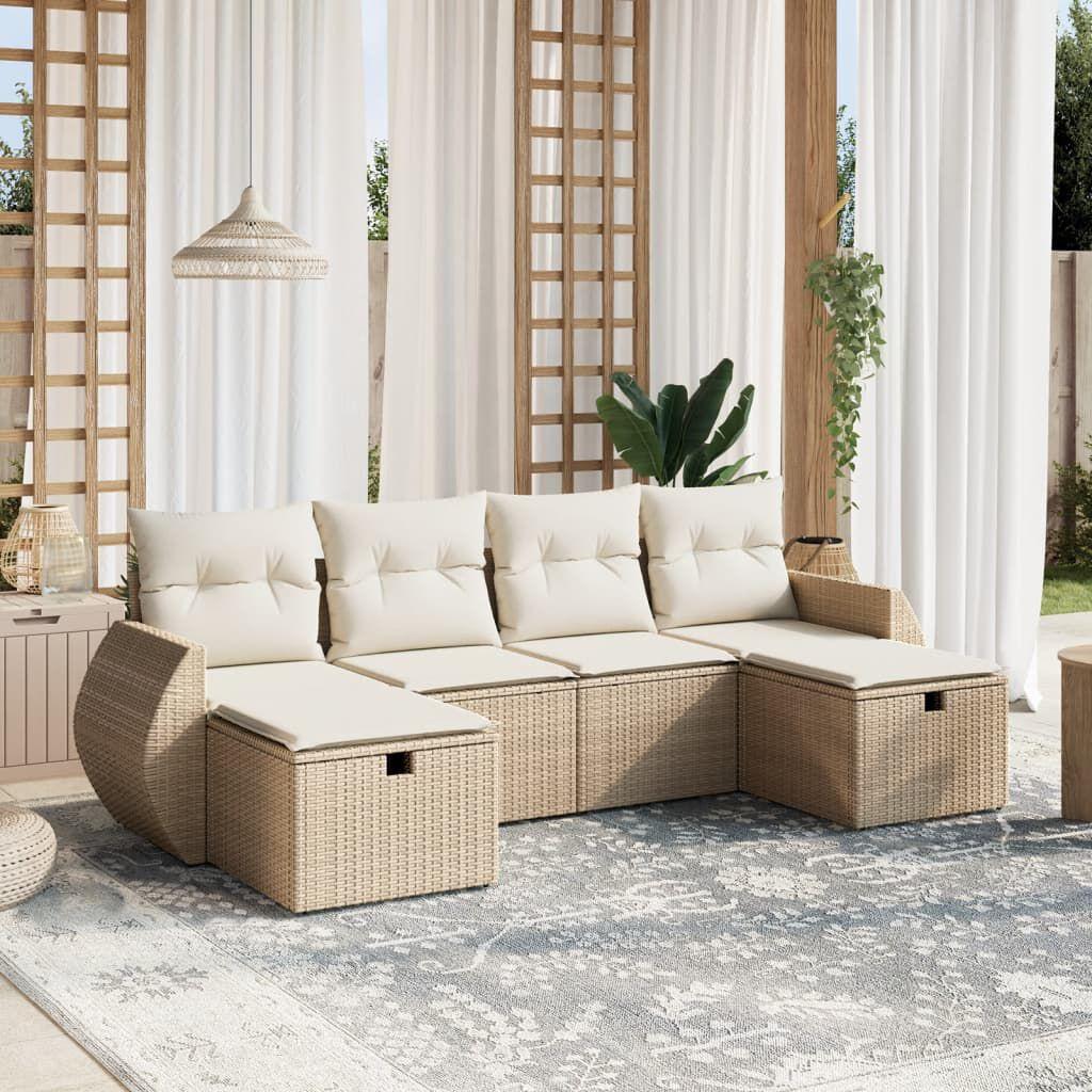 Thumbnail - VidaXL, Gartenlounge, 10-tlg. Garten-Lounge-Set mit Kissen