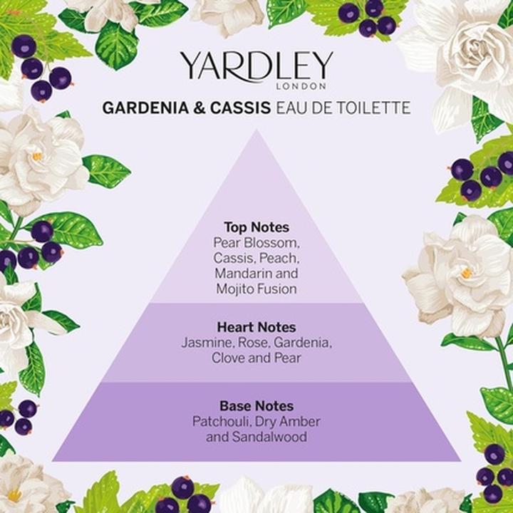 Produktbild Yardley London Gardenia & Cassis EDT 125ml Parfüm für Frauen (Eau de Toilette, 125 ml)
