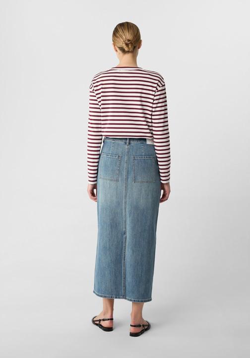 Produktbild Comma Rock Langer Denimrock mit Gehschlitz (48)