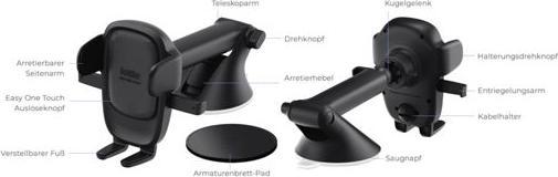 Actual product image iOttie Easy One Touch 6 Universal Autohalterung Schwarz
