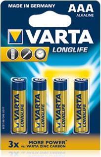 Produktbild Varta Longlife Alk/Man LR03 (16 Stk., AAA, 1230 mAh)