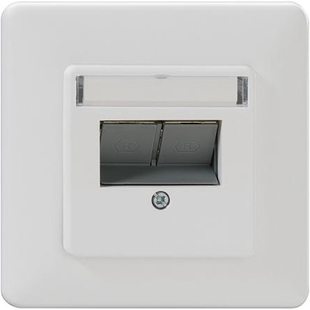 Rutenbeck, Zubehör Schalterprogramm, UM-Cat.6A iso-MD 2 Up rw