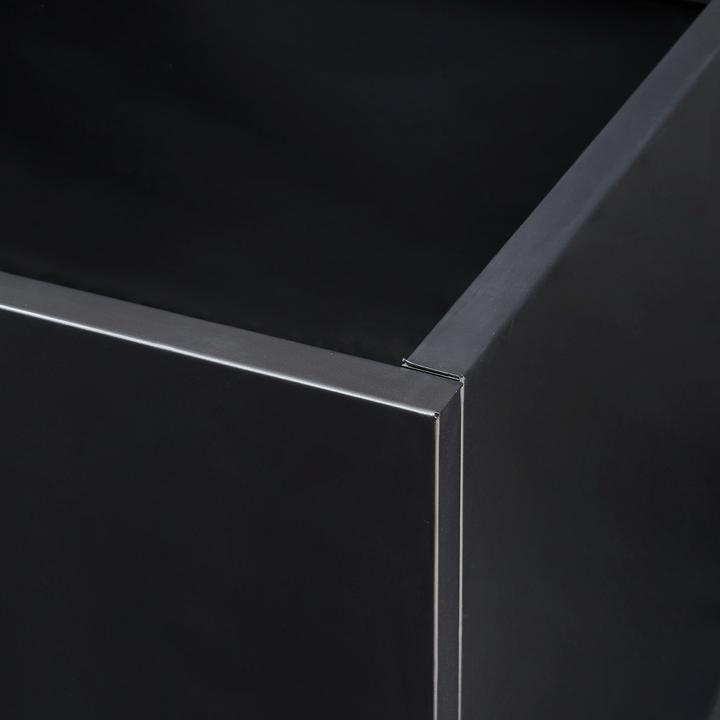 Produktbild Casa.Pro () Pflanzkübel Vaargel 60x60x60 cm Stahl Schwarz