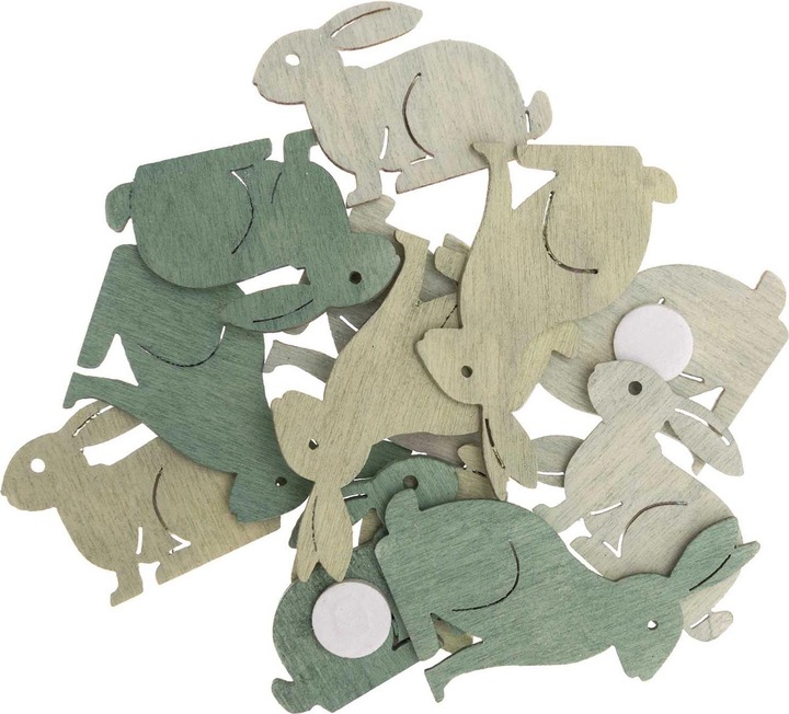 Image du produit Rico Design Autocollants lapin petit 12 pièces, menthe (12 x)