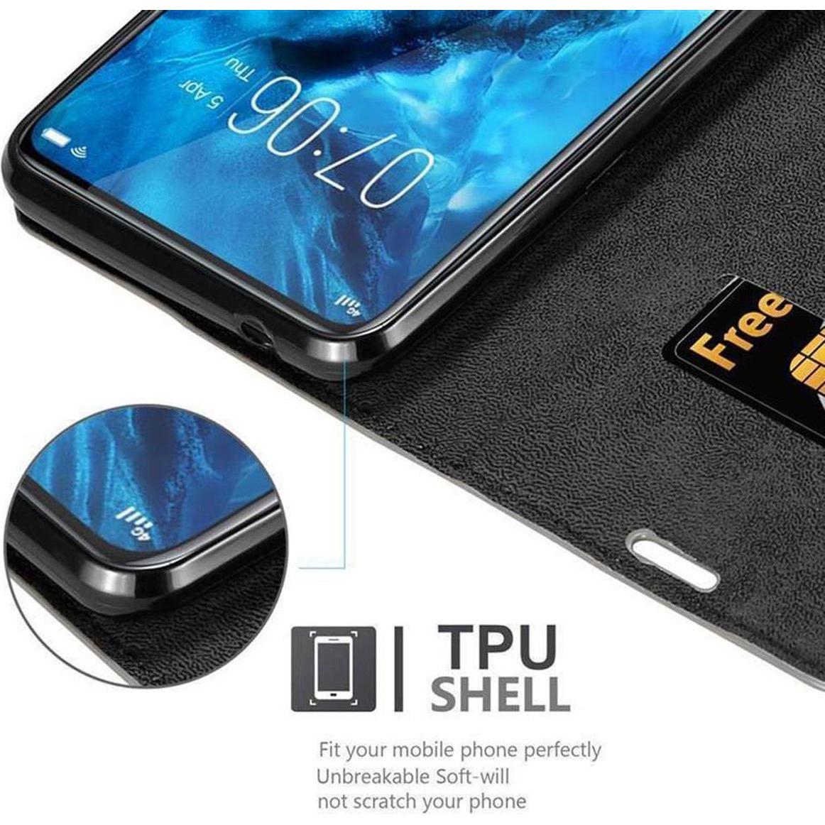 Thumbnail - Cadorabo Book Invisible Magnet Cover (Vivo Nex), Smartphone Hülle, Braun