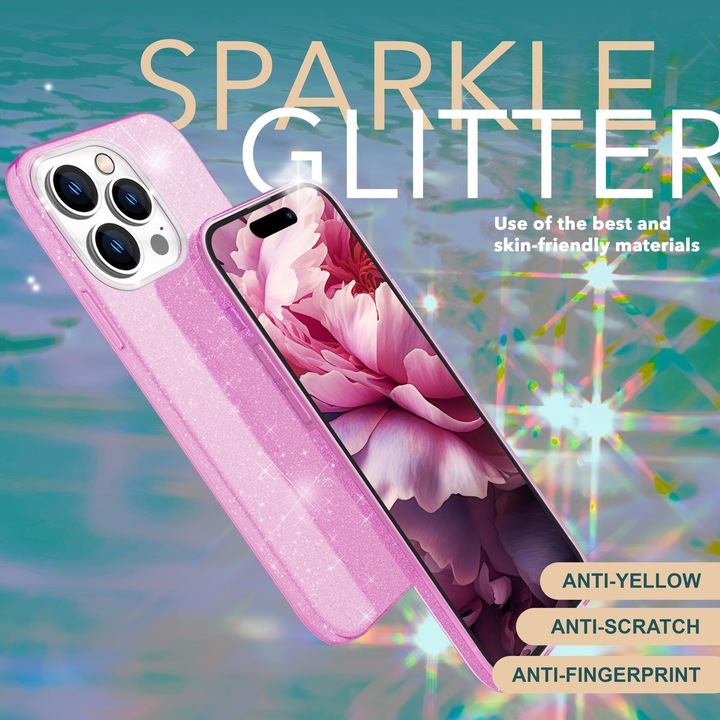 Produktbild Nalia Glitzer Hülle (Apple iPhone 15 Pro Max)