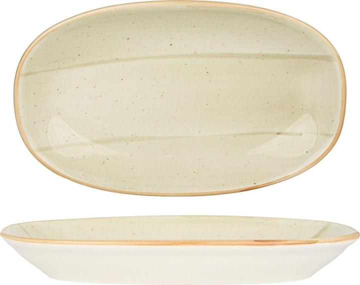 Actual product image Bonna Service plates - Aura Terrain - Porcelain - 24x14 cm - set of 2