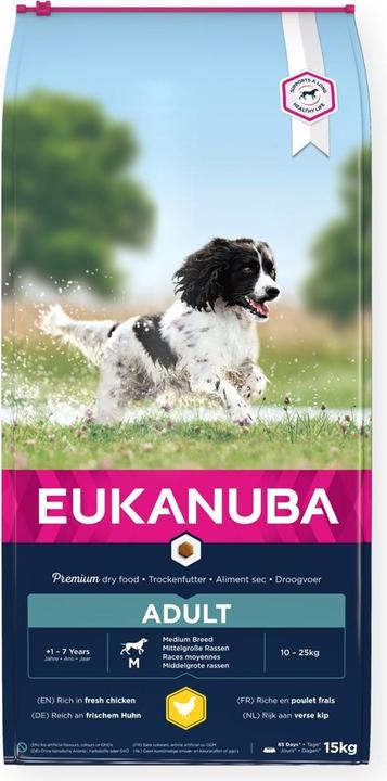Actual product image Eukanuba Adult Medium Breed Chicken (Adult, 1 pcs., 15000 g)