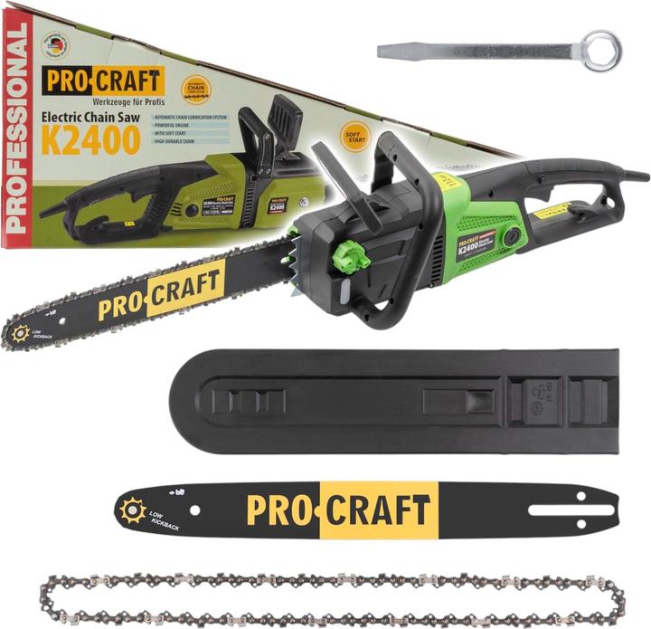 Procraft K2400 Kettensäge 2000 Watt 405 mm Schnittlänge