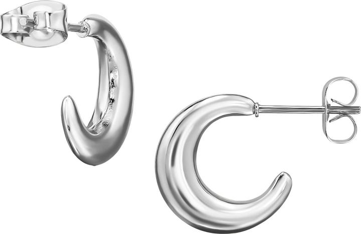 Elli Orecchini Donna Rotondi Con Cristalli – Argento Sterling 925 Placcato Oro Rosa