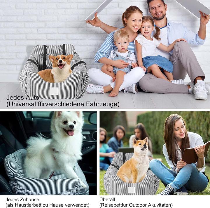 Actual product image Caliyo Hundeautositz mit Sicherheitsgurten (Cat, Dog, Washable)