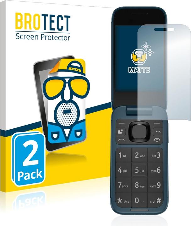 Actual product image BROTECT Protector Anti-Glare (2 Piece, Nokia 2660 Flip)