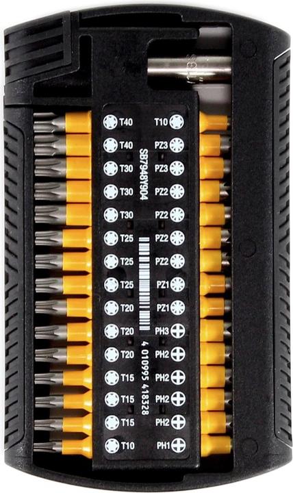 Actual product image Wiha SB 7948Y-904 XLSelector ( 41832 ) Bit Set Y-Bit 25 mm Phillips, Pozidriv, TORX 31-pcs. 1/4" (T 20, PH2, T 10, T 25, T 40, PH3, PH1, PZ2, T 15, PZ3, T 30, PZ1)