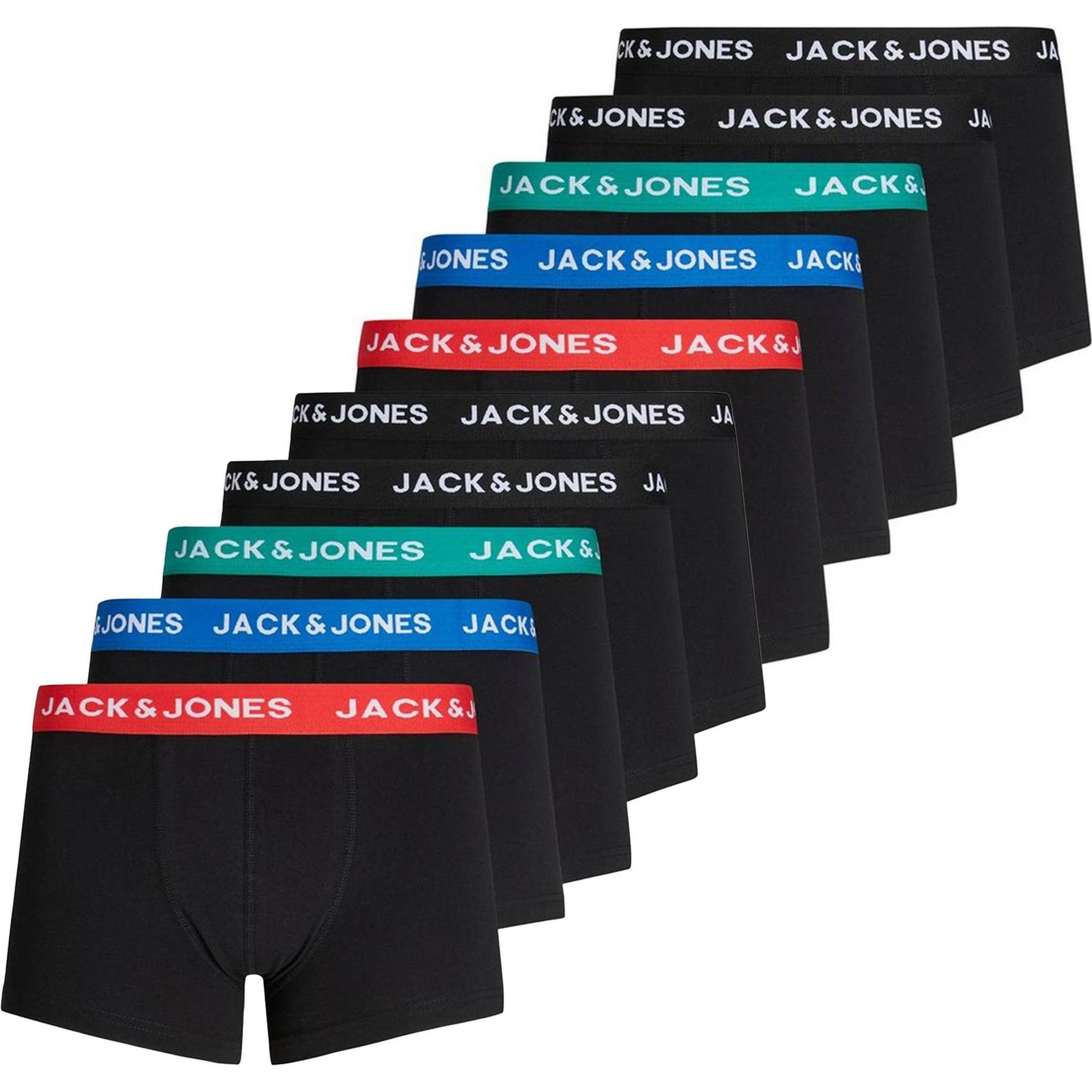 Jack & Jones, Herren, Unterhosen, Jachuey Trunks 5 Pack, Mehrfarbig, (S, 10er Pack)