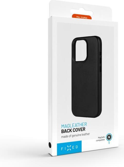 Actual product image Fixed MagLeather for Apple iPhone 15 Plus, black (Apple iPhone 15 Plus)