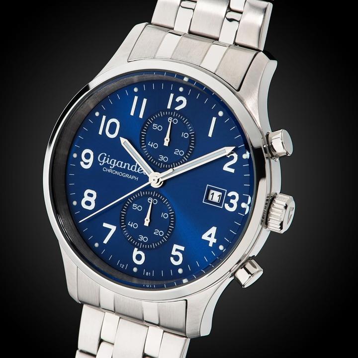 Image du produit Gigandet Chronographe élégant étanche avec fonction stop et mouvement à quartz japonais (Chronographe)