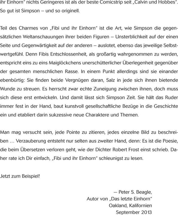 Produktbild Fibi und ihr Einhorn (Bd. 1) (Deutsch, Dana Simpson, 2017)