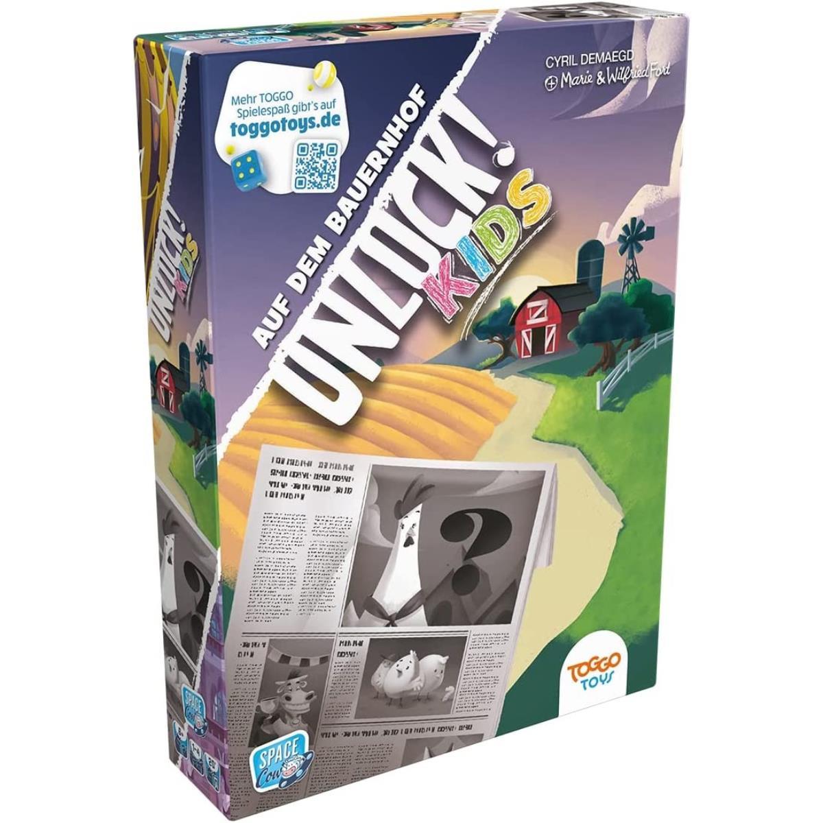 Asmodée SCOD0080 - Unlock! Kids Auf dem Bauernhof (Einzelszenario), Kartenspiel, ab 6 Jahren (DE) (Deutsch)