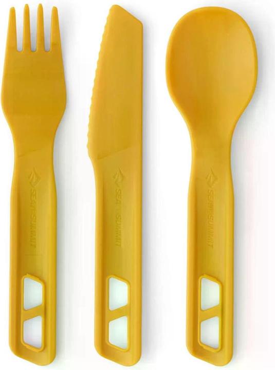 Actual product image Sea To Summit Passage Cutlery Set - (3 Piece) - Yellow