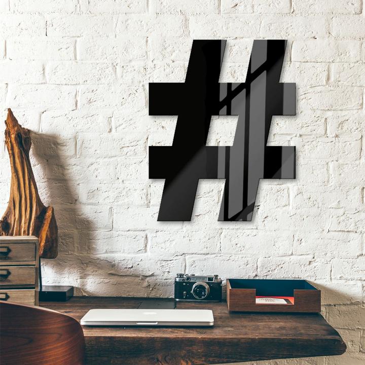 Produktbild Trenddeko Hashtag (8 x 10 cm)