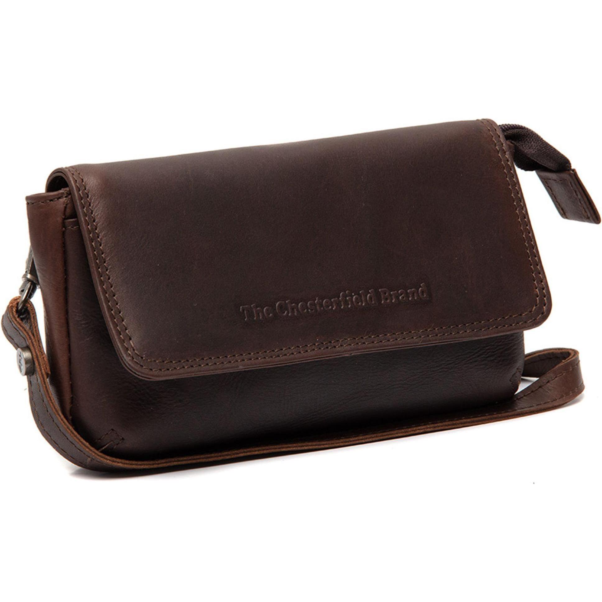 The Chesterfield Brand, Handtasche, Nelson Umhängetasche Leder 19 cm, Braun