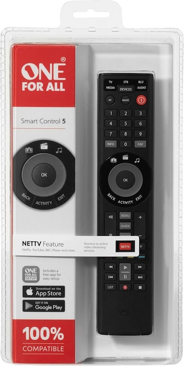 Immagine prodotto One for All Controllo intelligente 5 (Telecomando universale, Infrarossi)