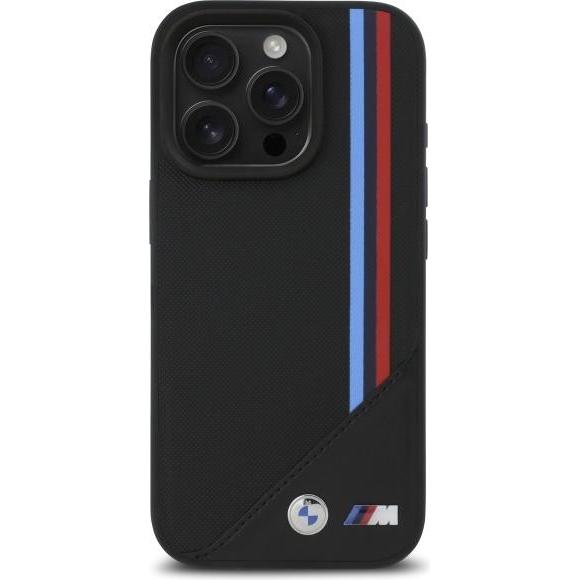 Thumbnail - BMW BMHMP16L23PUTRK iPhone 16 Pro 6.3" czarny/black hardcase M Meshed Tricolor Stripes MagSafe (Apple iPhone 16 Pro), Sm...