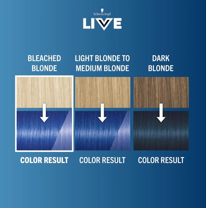Produktbild Schwarzkopf Live Ultra Brights or Pastel hair dye 095 Electric Blue (095 Electric Blue)