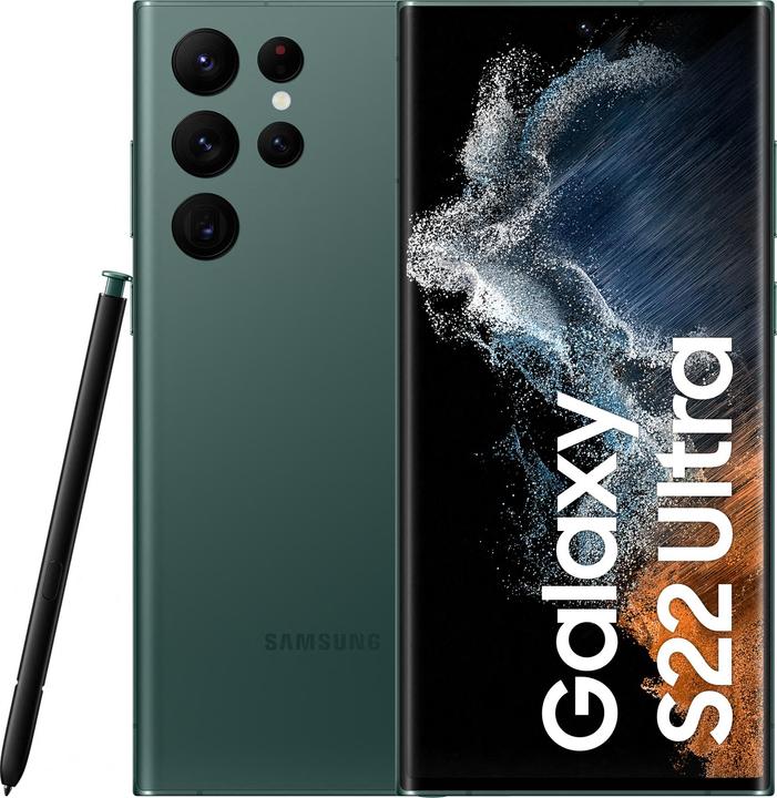 Produktbild Samsung Galaxy S22 Ultra (128 GB, Green, 6.80", Dual SIM, 5G)