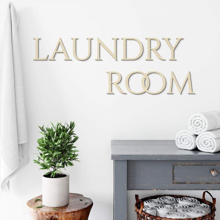 Image du produit Trenddeko Laundry Room en peuplier (110 x 10 cm)