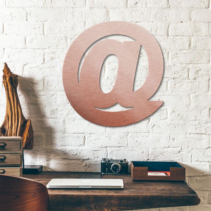 Actual product image Trenddeko Copper effect - At sign (48 x 50 cm)