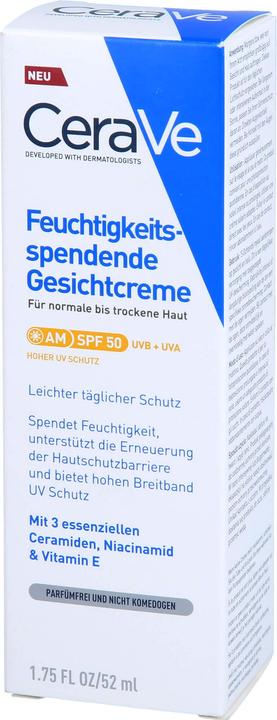 Immagine prodotto CeraVe Lozione idratante per il viso (52 ml, Crema 24h, SPF 50)