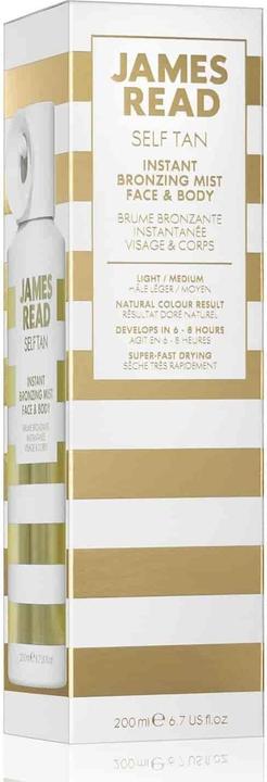 Actual product image James Read Instant Bronzing Mist women 200 ml (Self tanning foam, 200 ml)