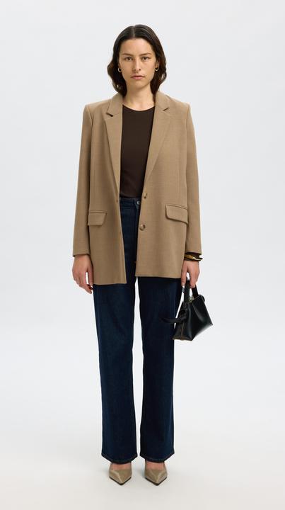 Produktbild Selected Geripptes Oberteil mit langen Ärmeln (L)