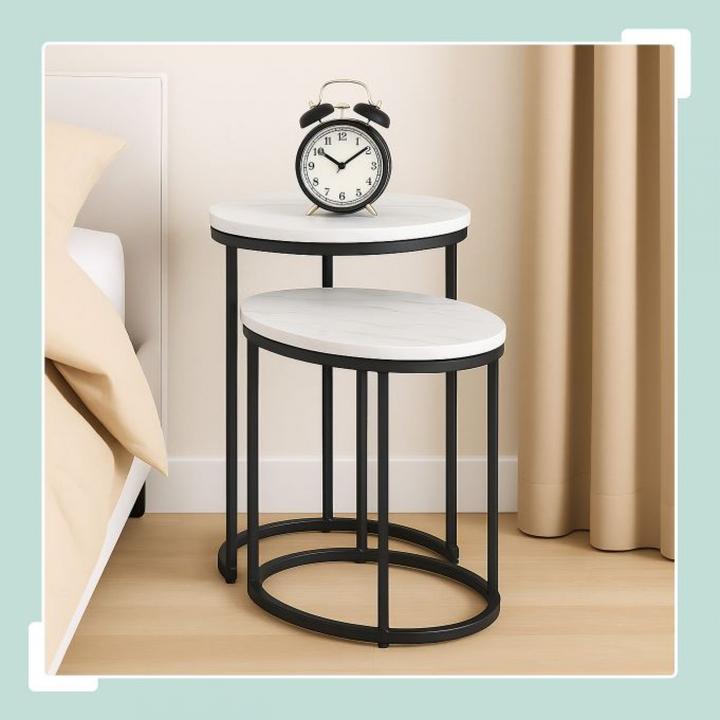 Actual product image Relaxdays 2-piece side table set