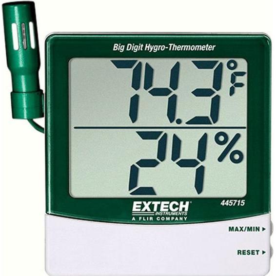 Extech Instruments Hygro-Thermometer mit abgesetztem Fühler, 10... 99%, -10... 60°C (Thermometer), Messtechnik