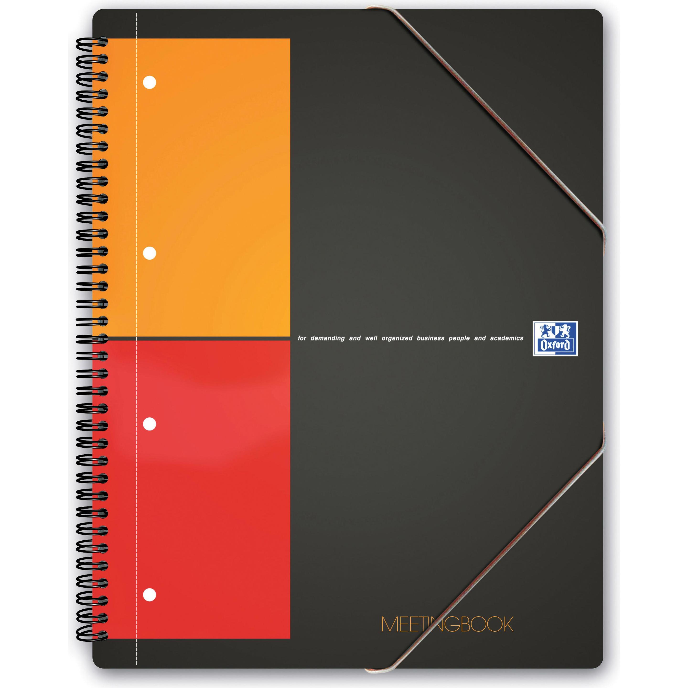 Oxford, Heft + Block, Meetingbook (A4, Kariert, Weicher Einband)