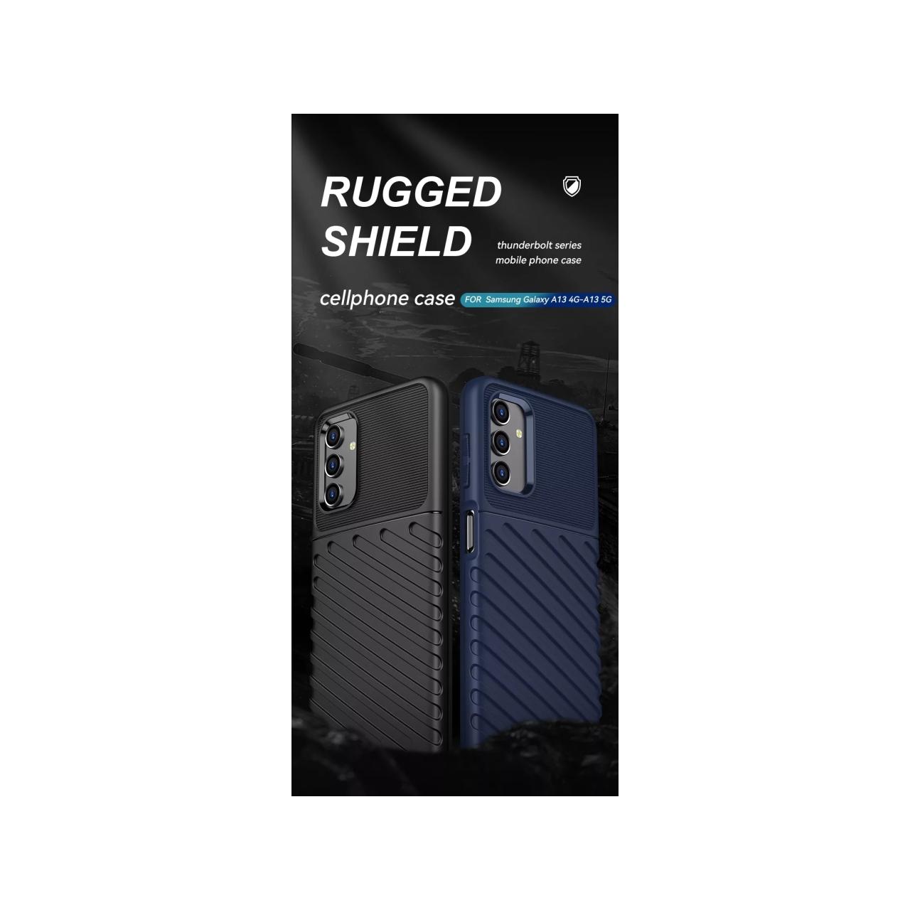 Thumbnail - Screenguard Samsung Galaxy A13 4G SpaceCase Impact-Resistant Hülle (Samsung Galaxy A13), Smartphone Hülle, Schwarz