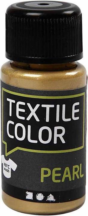 Produktbild Creativ Company Textilfarbe, deckende Textilfarbe – Gold-Perlmutt, 50 ml (Gold-Perlmutt, 50 ml)