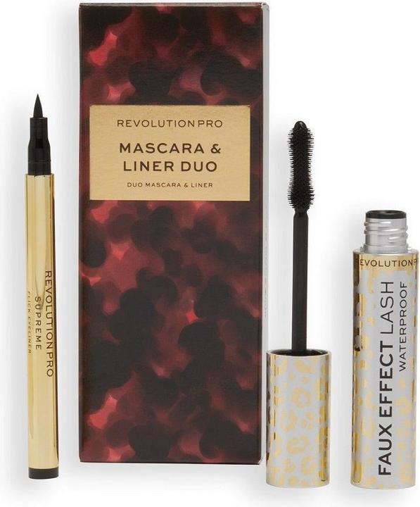 Makeup Revolution Revolution Pro Mascara and Liner Duo (Black)