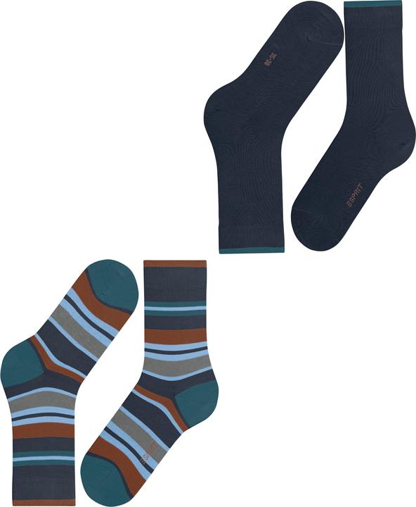 Produktbild Esprit Retro Stripe 2-Pack Damen (2er Pack, 39 - 42)