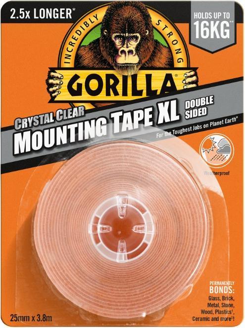 Gorilla Hochwertiges Montageband XL 25mm x 3.8m (25 mm)