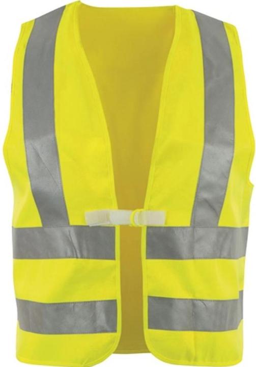 Asatex High visibility waistcoat size universal yellow with shoulder reflective stripes EN 20471 cl. 2 (One size)